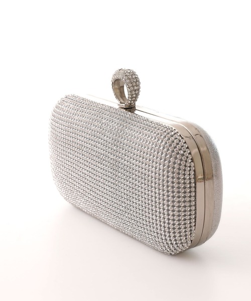 PourVous（プールヴー）の「ビジューパーティーバッグ 結婚式 同窓会 オケージョン お呼ばれ（クラッチバッグ・レディース・シルバー/ゴールド・FREE）」の3枚目の写真