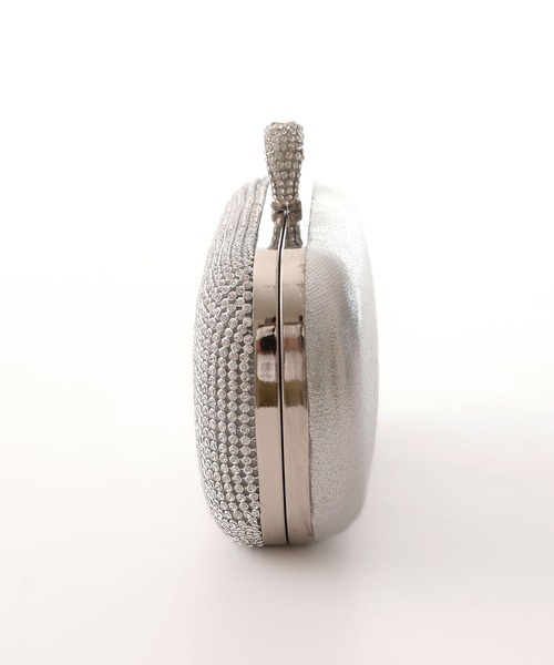 PourVous（プールヴー）の「ビジューパーティーバッグ 結婚式 同窓会 オケージョン お呼ばれ（クラッチバッグ・レディース・シルバー/ゴールド・FREE）」の7枚目の写真