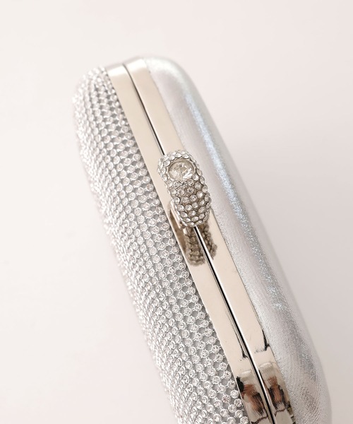 PourVous（プールヴー）の「ビジューパーティーバッグ 結婚式 同窓会 オケージョン お呼ばれ（クラッチバッグ・レディース・シルバー/ゴールド・FREE）」の14枚目の写真