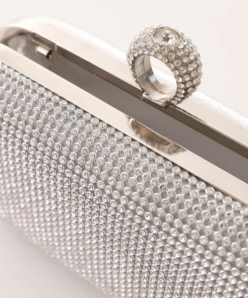 PourVous（プールヴー）の「ビジューパーティーバッグ 結婚式 同窓会 オケージョン お呼ばれ（クラッチバッグ・レディース・シルバー/ゴールド・FREE）」の20枚目の写真