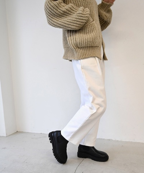 CANAL JEAN（キャナルジーン）の「via j(ヴィアジェイ) MIXあぜZIPカーディガン（カーディガン/ボレロ・レディース・ブラウン/ブラック/ベージュ・ONE SIZE）」の7枚目の写真