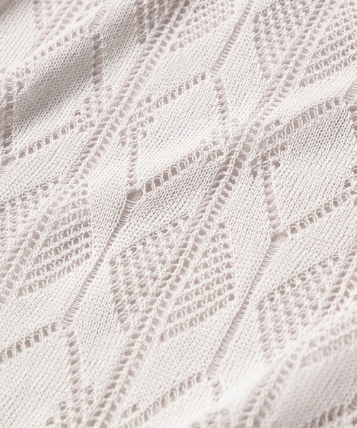 mintdesigns(ミントデザインズ)の「LACE KNIT / レースニット(ニット/セーター・レディース・ホワイト/ネイビー/サックスブルー・2)」の12枚目の写真