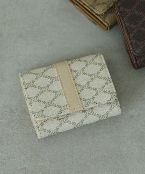 COLONY 2139(コロニートゥーワンスリーナイン)の「モノグラムミニ財布(財布・レディース・ベージュ/ブラウン/アイボリー・FREE)」の2枚目の写真