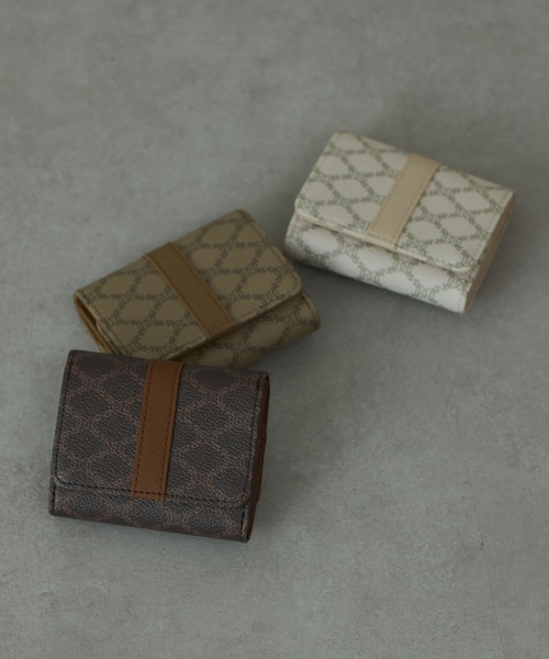 COLONY 2139(コロニートゥーワンスリーナイン)の「モノグラムミニ財布(財布・レディース・ベージュ/ブラウン/アイボリー・FREE)」の8枚目の写真