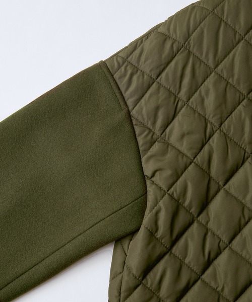 ADAM ET ROPE'（アダムエロペ）の「【アウトレット店舗・WEB限定】メルトンスリーブキルティングロングコート（その他アウター・レディース・ブラック/カーキ・FREE）」の16枚目の写真