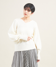 Rouge vif Anna | 片畦ハイバルフォルムニット(ニット/セーター)