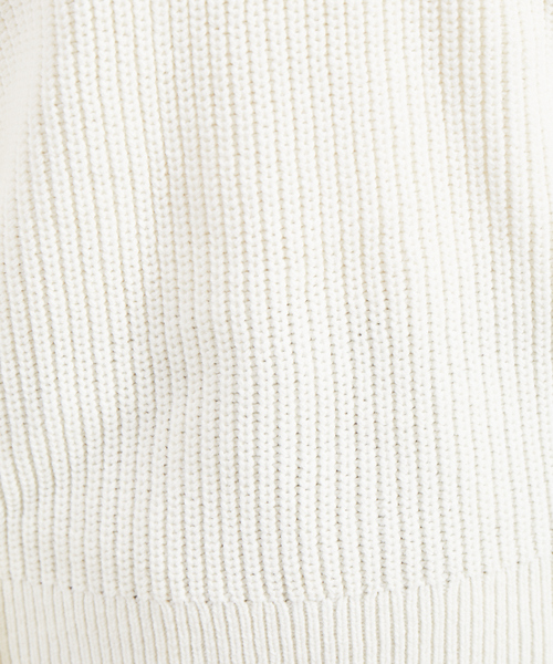 Rouge vif Anna(ルージュヴィフアンナ)の「片畦ハイバルフォルムニット(ニット/セーター・レディース・ネイビー/アイボリー/レモンイエロー・フリー)」の13枚目の写真