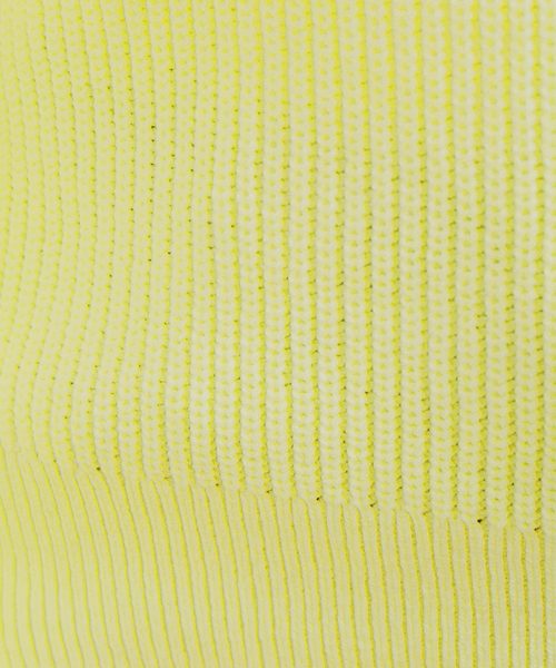 Rouge vif Anna(ルージュヴィフアンナ)の「片畦ハイバルフォルムニット(ニット/セーター・レディース・ネイビー/アイボリー/レモンイエロー・フリー)」の14枚目の写真