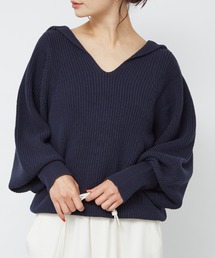 片畦ハイバルフォルムニット