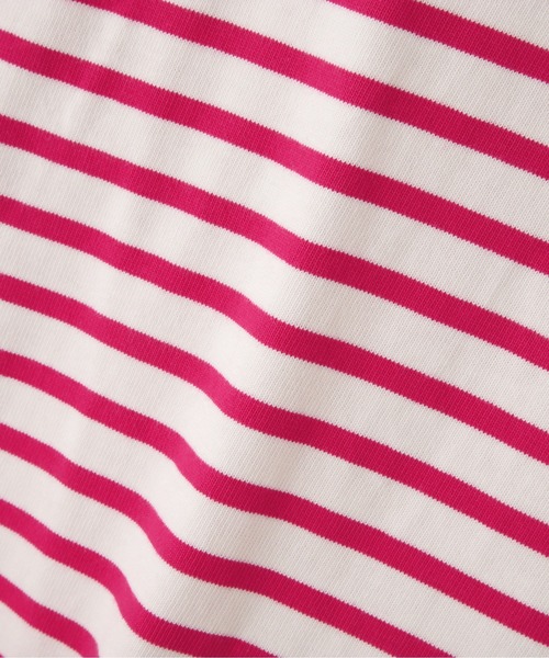 N.(N. Natural Beauty Basic)(エヌエヌナチュラルビューティーベーシック)の「◆バスクボーダーカットソー(Tシャツ/カットソー・レディース・ブラック系その他/イエロー系その他/ピンク系その他・MEDIUM)」の20枚目の写真