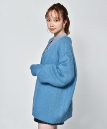 ２WAYモヘアビックカーデ