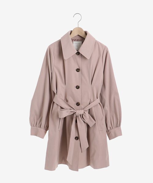 MAJESTIC LEGON(マジェスティックレゴン)の「スタイルアップステンカラーコート(ステンカラーコート・レディース・ブラック/ベージュ/アイボリー/ピンク・SMALL/MEDIUM)」の4枚目の写真