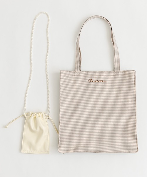 OLIVE des OLIVE（オリーブデオリーブ）の「スマホショルダー付きトート（トートバッグ・レディース・ベージュ/オフホワイト/ピンク・FREE）」の3枚目の写真