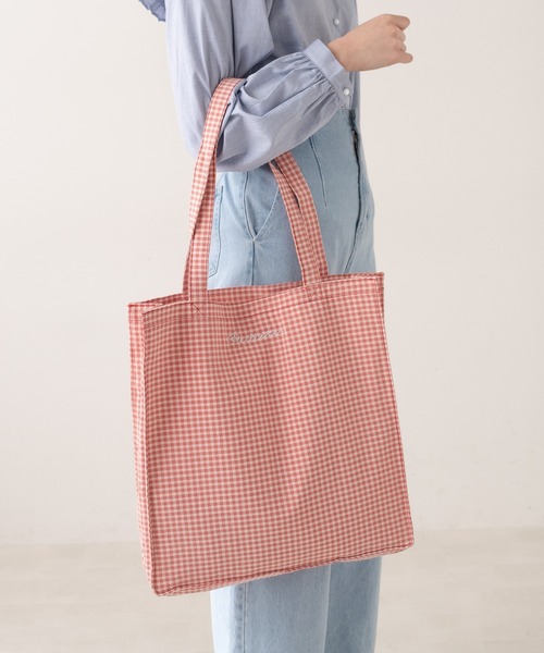 OLIVE des OLIVE（オリーブデオリーブ）の「スマホショルダー付きトート（トートバッグ・レディース・ベージュ/オフホワイト/ピンク・FREE）」の18枚目の写真