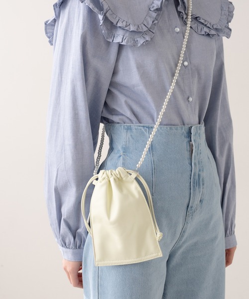 OLIVE des OLIVE（オリーブデオリーブ）の「スマホショルダー付きトート（トートバッグ・レディース・ベージュ/オフホワイト/ピンク・FREE）」の17枚目の写真