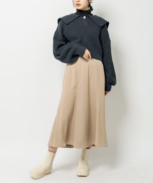 OLIVE des OLIVE（オリーブデオリーブ）の「セーラーカラーニット（ニット/セーター・レディース・ネイビー/オフホワイト/サックスブルー/アイボリー・FREE）」の14枚目の写真