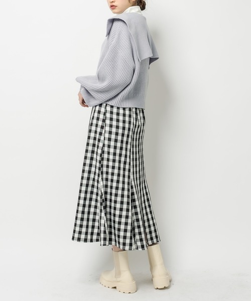 OLIVE des OLIVE（オリーブデオリーブ）の「セーラーカラーニット（ニット/セーター・レディース・ネイビー/オフホワイト/サックスブルー/アイボリー・FREE）」の16枚目の写真