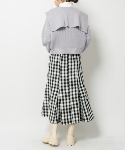 OLIVE des OLIVE（オリーブデオリーブ）の「セーラーカラーニット（ニット/セーター・レディース・ネイビー/オフホワイト/サックスブルー/アイボリー・FREE）」の17枚目の写真