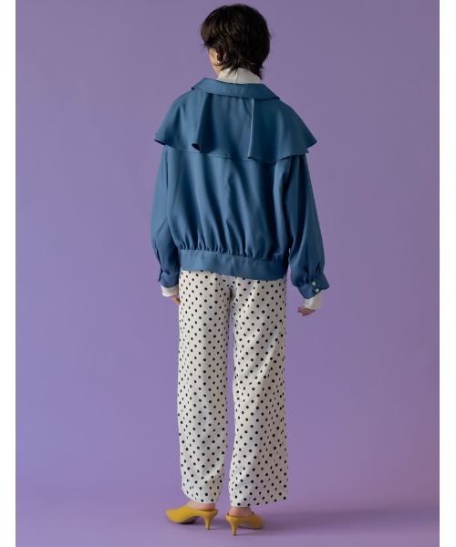 Re:EDIT(リエディ)の「ドット柄ストレートパンツ(その他パンツ・レディース・ブラック/ホワイト・LARGE/MEDIUM/SHORT)」の13枚目の写真