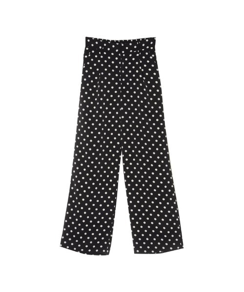 Re:EDIT(リエディ)の「ドット柄ストレートパンツ(その他パンツ・レディース・ブラック/ホワイト・LARGE/MEDIUM/SHORT)」の18枚目の写真