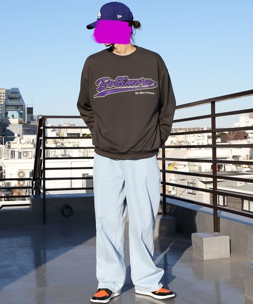 8(eight)(エイト)の「カレッジ刺繍スウェット(スウェット・メンズ・アッシュグレー/ブラック/ブルー/ライトグリーン/その他1/その他2・LARGE/MEDIUM)」の11枚目の写真