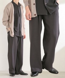 SENSE OF PLACE by URBAN RESEARCH | 【セットアップ対応】ダブルタックワイドスラックス(スラックス)