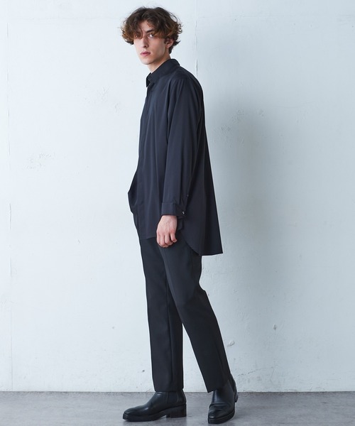 Lui's（ルイス）の「バンブーレーヨンサテンダブルカフスシャツ（シャツ/ブラウス・メンズ・ブラック/ホワイト・SMALL/MEDIUM）」の6枚目の写真