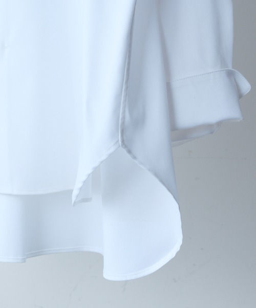 Lui's（ルイス）の「バンブーレーヨンサテンダブルカフスシャツ（シャツ/ブラウス・メンズ・ブラック/ホワイト・SMALL/MEDIUM）」の9枚目の写真