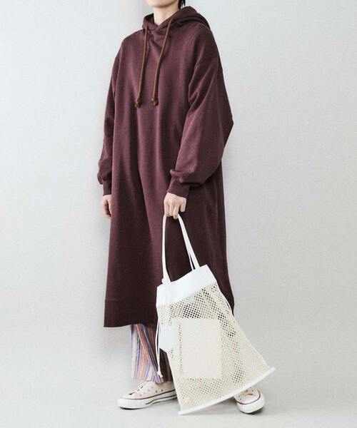 CONVERSE TOKYO（コンバーストウキョウ）の「メッシュトートバッグ（トートバッグ・レディース・ホワイト/ブラック/キャメル・FREE）」の19枚目の写真