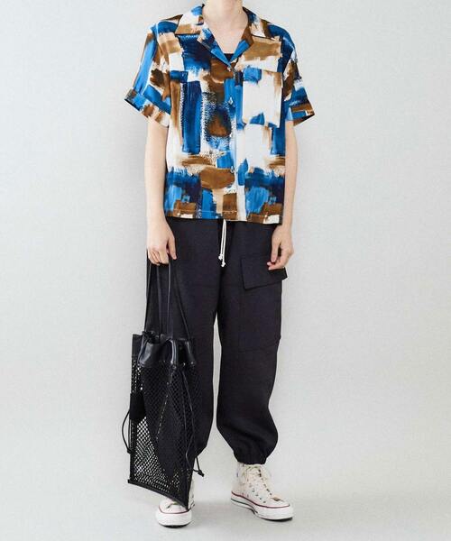 CONVERSE TOKYO（コンバーストウキョウ）の「メッシュトートバッグ（トートバッグ・レディース・ホワイト/ブラック/キャメル・FREE）」の15枚目の写真