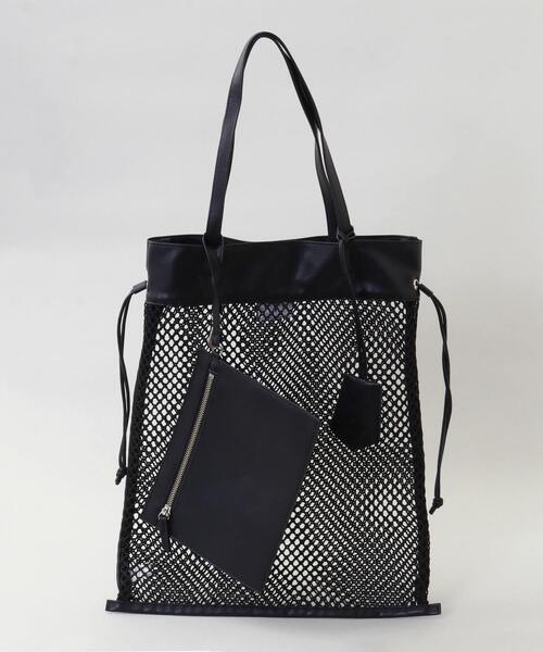 CONVERSE TOKYO（コンバーストウキョウ）の「メッシュトートバッグ（トートバッグ・レディース・ホワイト/ブラック/キャメル・FREE）」の20枚目の写真