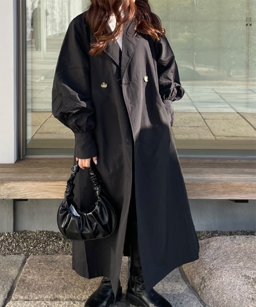 セール】ナイロンオーバーサイズトレンチコート（トレンチコート