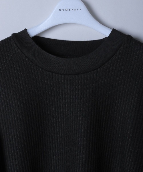 NUMERALS（ヌメラルズ）の「[NUMERALS]ニットライクワッフルTシャツ（Tシャツ/カットソー・メンズ・ホワイト/ブラック/ライトベージュ・MEDIUM/LARGE）」の12枚目の写真