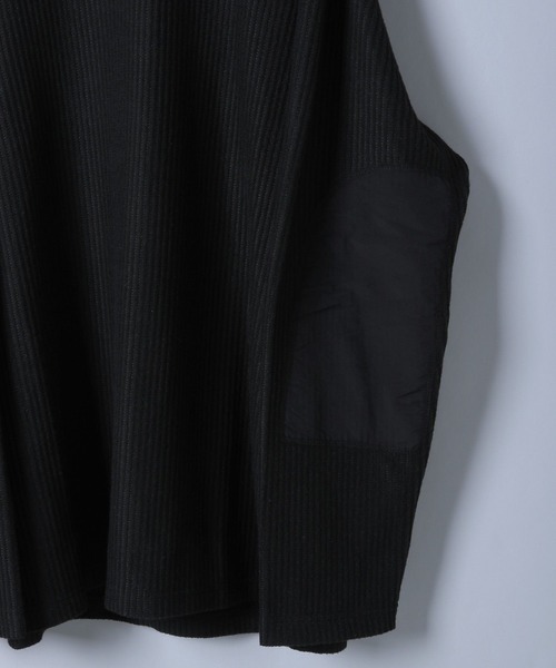 NUMERALS（ヌメラルズ）の「[NUMERALS]ニットライクワッフルTシャツ（Tシャツ/カットソー・メンズ・ホワイト/ブラック/ライトベージュ・MEDIUM/LARGE）」の6枚目の写真