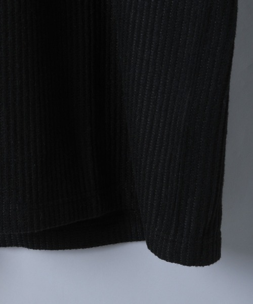 NUMERALS（ヌメラルズ）の「[NUMERALS]ニットライクワッフルTシャツ（Tシャツ/カットソー・メンズ・ホワイト/ブラック/ライトベージュ・MEDIUM/LARGE）」の10枚目の写真