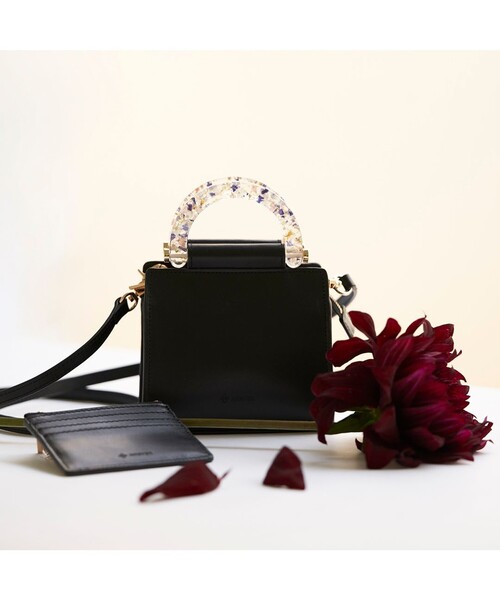 ANEVER（アンエバー）の「【CATTLEYA】マイクロミニ ハンドバッグ（ショルダーバッグ・レディース・ホワイト系/ブラック系・F）」の2枚目の写真