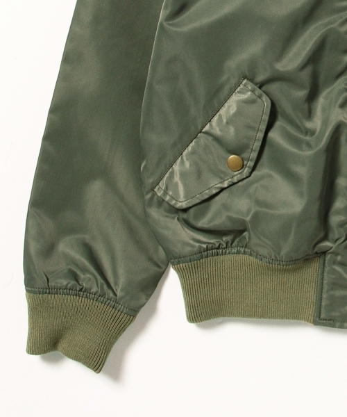 Ray BEAMS(レイビームス)の「【sweet 4月号掲載】RBS / ドロップショルダー MA-1(その他アウター・レディース・オリーブ/ネイビー・0/1)」の18枚目の写真