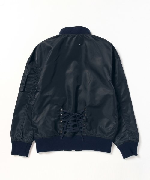 Ray BEAMS(レイビームス)の「【sweet 4月号掲載】RBS / ドロップショルダー MA-1(その他アウター・レディース・オリーブ/ネイビー・0/1)」の17枚目の写真