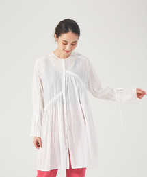 qualite | アシメギャザーブラウス(シャツ/ブラウス)