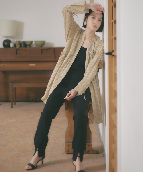 qualite（カリテ）の「アシメギャザーブラウス（シャツ/ブラウス・レディース・ベージュ/オフホワイト・フリー）」の13枚目の写真