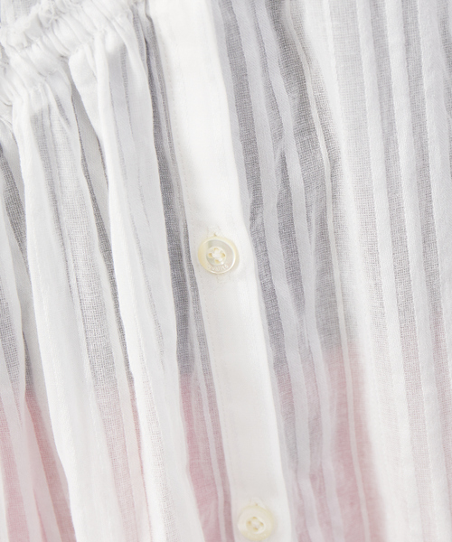 qualite（カリテ）の「アシメギャザーブラウス（シャツ/ブラウス・レディース・ベージュ/オフホワイト・フリー）」の20枚目の写真