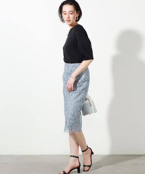 NOLLEY’S Sophi(ノーリーズソフィ)の「ダンボールプルオーバーカットソー(Tシャツ/カットソー・レディース・ホワイト/ブラック/ベージュ・38/36)」の20枚目の写真
