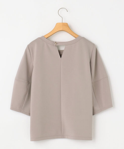 NOLLEY’S Sophi(ノーリーズソフィ)の「ダンボールプルオーバーカットソー(Tシャツ/カットソー・レディース・ホワイト/ブラック/ベージュ・38/36)」の6枚目の写真