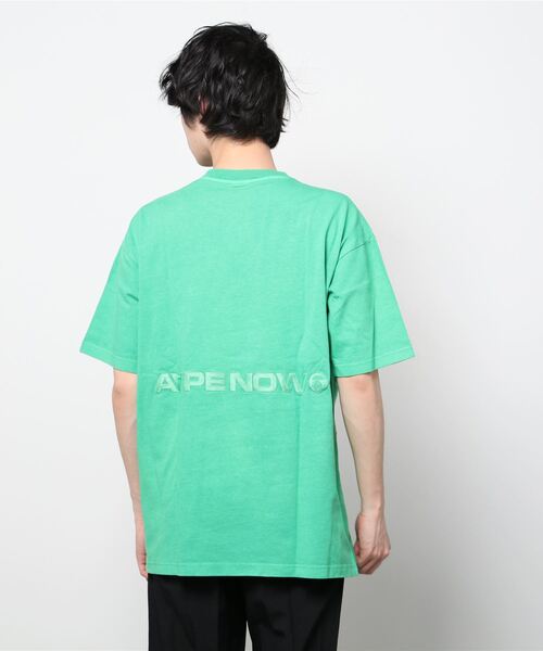 AAPE BY A BATHING APE(エーエイプバイアベイシングエイプ)の「AAPE NOW SHORT SLEEVE TEE(Tシャツ/カットソー・メンズ・パープル系その他2/グリーン系その他7/ブラック/ブルー系その他/グレー系その他3・X-LARGE/MEDIUM/LARGE/SMALL/XX-LARGE)」の7枚目の写真