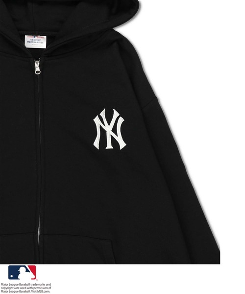 MLB(メジャーリーグベースボール)の「【MLB/メジャーリーグベースボール】セットアップ対応商品 ジップパーカー(パーカー・レディース・ブラック/オートミール/ダークグリーン・ONESIZE)」の13枚目の写真