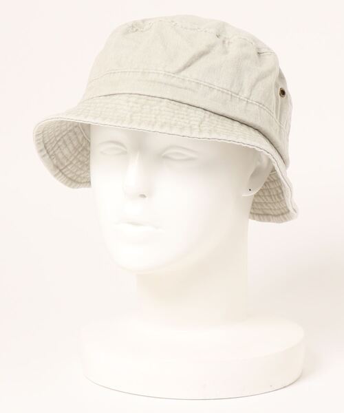BEAVER(ビーバー)の「MEGA CAP/メガキャップ Pigment Dyed Twill Washed Bucket Hat ハット(ハット・メンズ・ブラック/ベージュ/オリーブ/イエロー/その他・LARGE)」の1枚目の写真