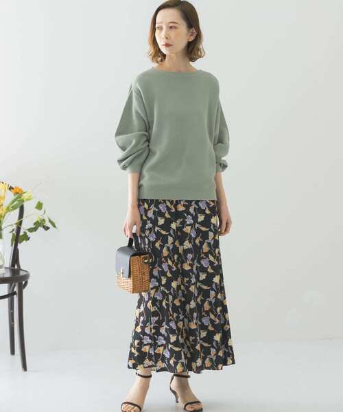 URBAN RESEARCH ROSSO（アーバンリサーチロッソ）の「デザインガーターホールニット（ニット/セーター・レディース・アイボリー/グリーン系その他/オレンジ系その他・FREE）」の9枚目の写真