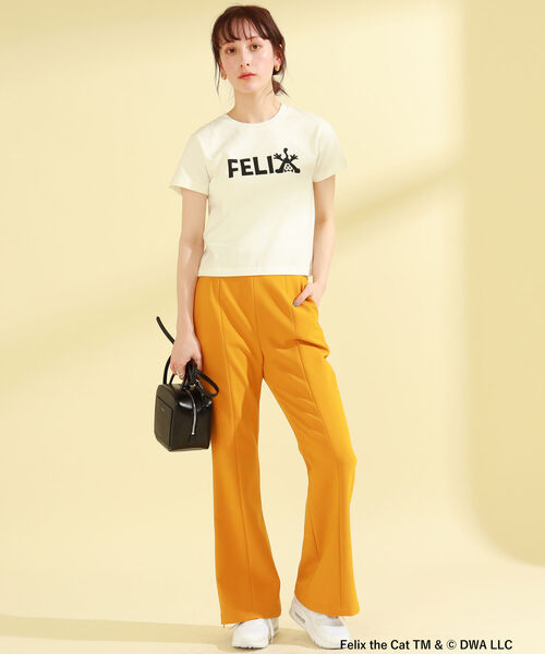 GOOD ROCK SPEED（グッドロックスピード）の「GOOD ROCK SPEED / FELIX ミニ Tシャツ（Tシャツ/カットソー・レディース・ホワイト・ONE SIZE）」の4枚目の写真