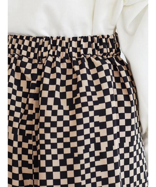 Green　Parks（グリーンパークス）の「・SUGAR SPOON チェッカーptマーメイドスカート（スカート・レディース・オフホワイト/ベージュ/ブルー・FREE）」の10枚目の写真