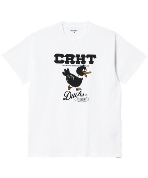 Carhartt WIP(カーハートダブリューアイピー)の「Carhartt WIP/カーハート ダブリューアイピー カーハートダックスTシャツ I030207(Tシャツ/カットソー・メンズ・ブラック/ホワイト/ベージュ・L/M/XL/S)」の2枚目の写真